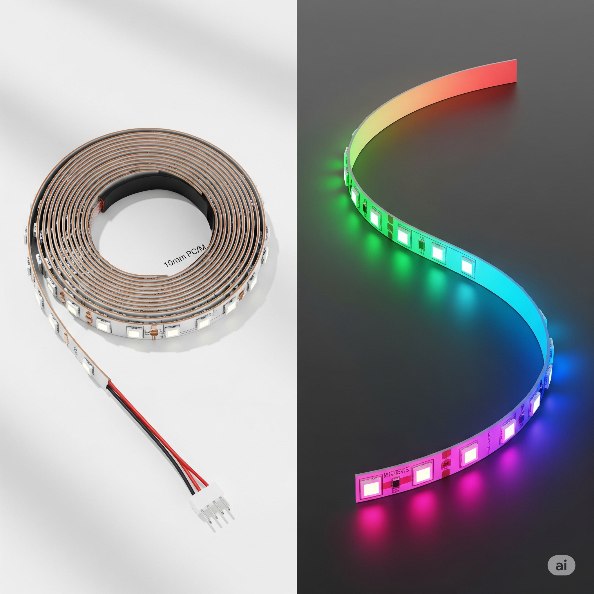 RGB LED strip product photo